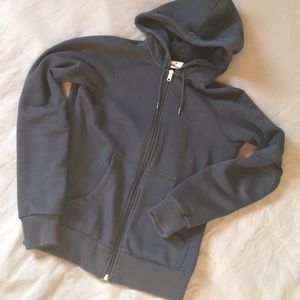 Nike dark navy full zip hoodie - size S